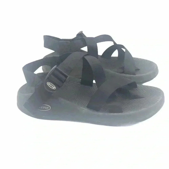IAXYUE BLACK STRAPY COMFORT HIKING SANDALS BOYS SIZE 3 OUTDOOR TRAIL SHOES - Picture 8 of 15